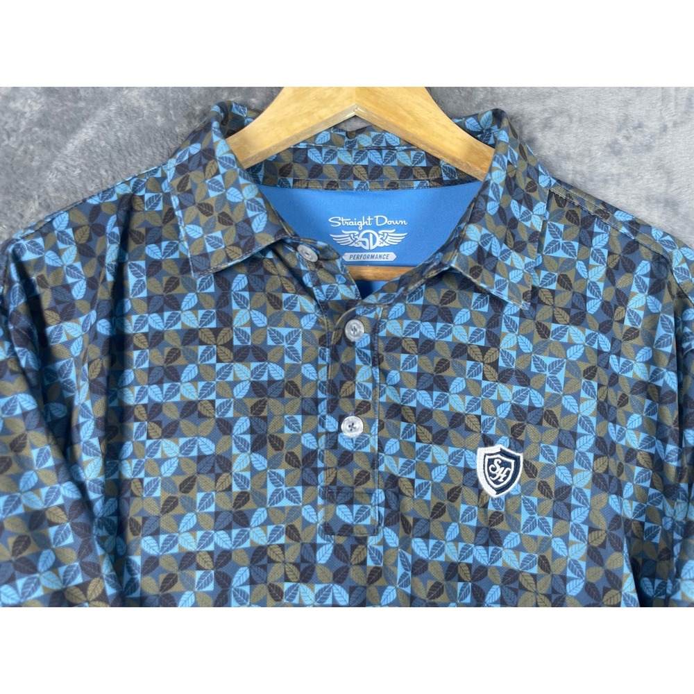 Straight Down Golf Polo Shirt Mens Large Southern Highlands Las Vegas